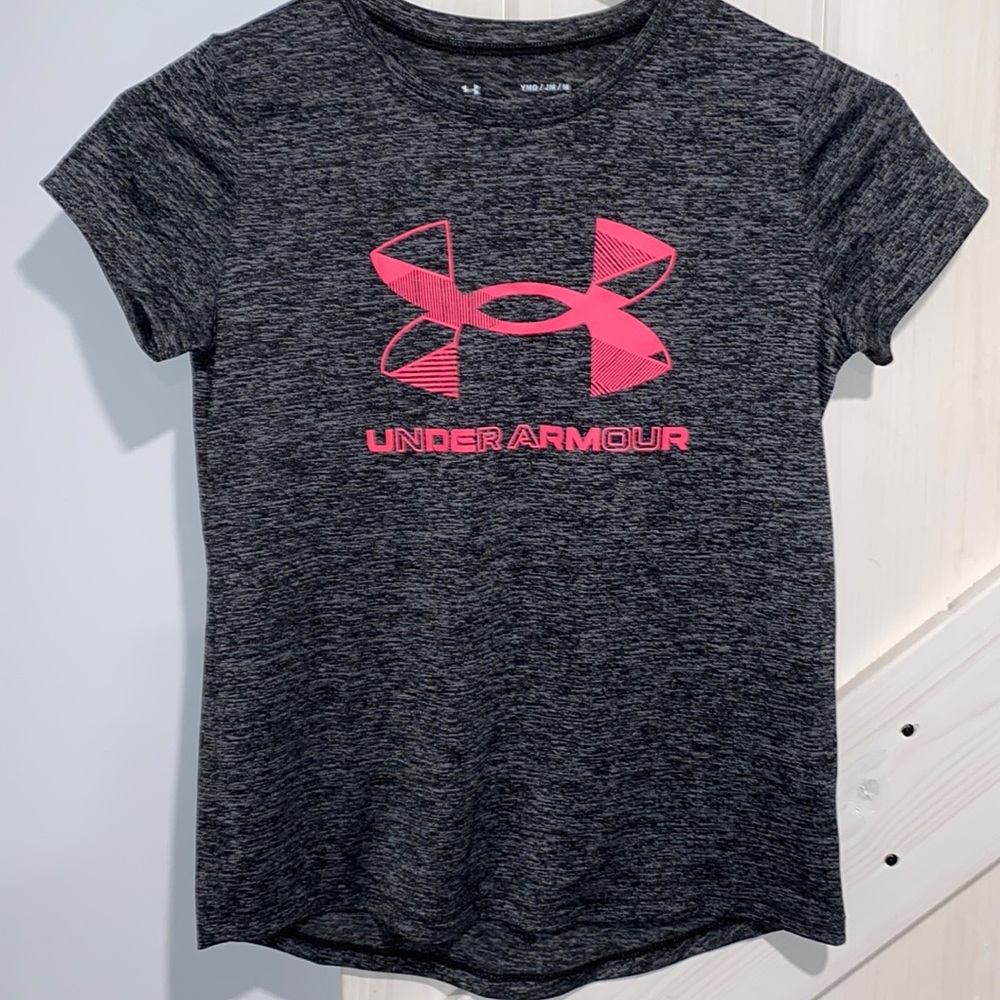 Girls Under Armour Loose Fit Heat Gear Shirt